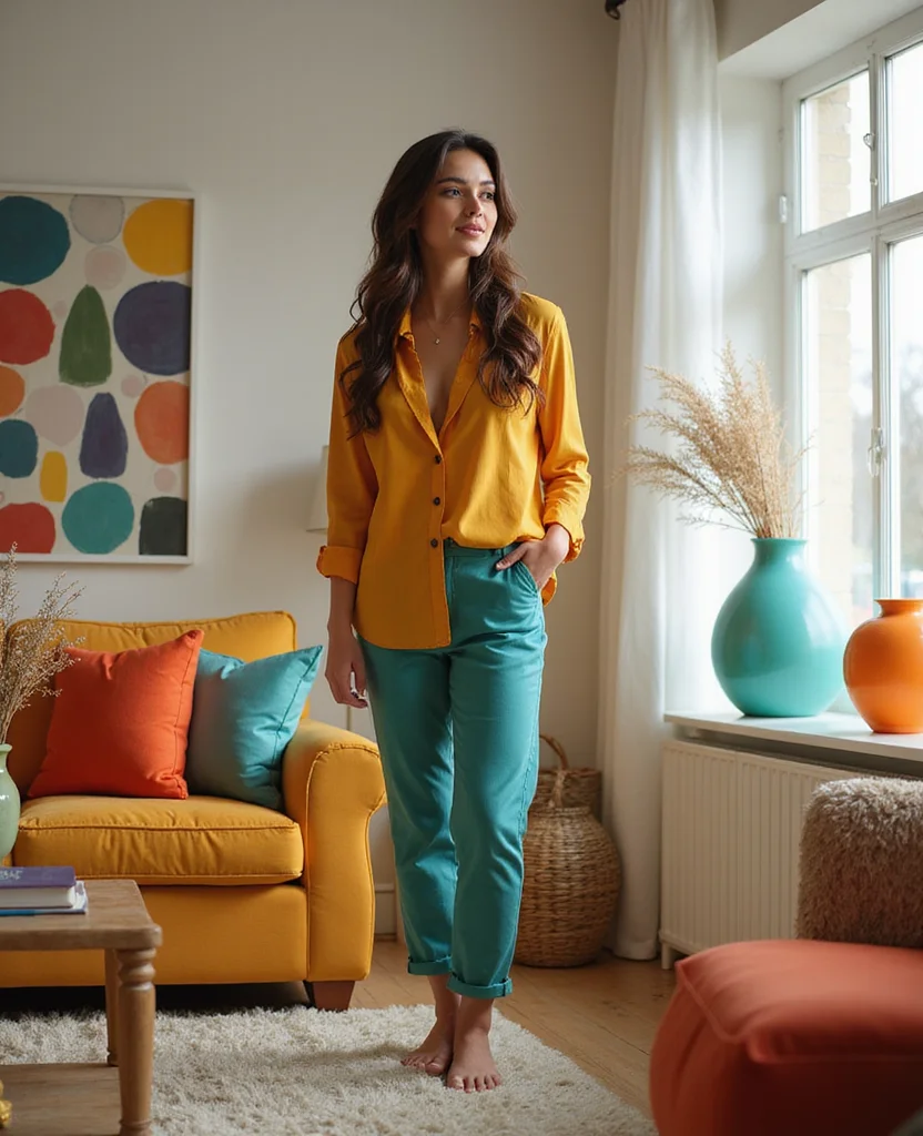 19 Maximalist Living Room Ideas That'll Make Your Jaw Drop (You Won't Believe #6!) - 19. Multicolor Accent Pieces