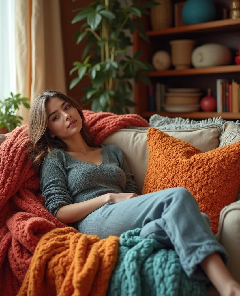 19 Maximalist Living Room Ideas That'll Make Your Jaw Drop (You Won't Believe #6!) - 2. Layered Textiles