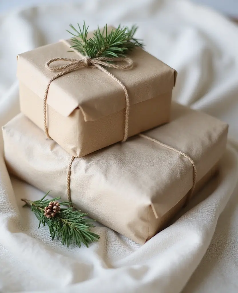 19 Modern Christmas Apartment Decor Ideas That Will Make Your Home the Talk of the Town! 79 19 Modern Christmas Apartment Decor Ideas That Will Make Your Home the Talk of the Town! - 12. Unique Gift Wrapping