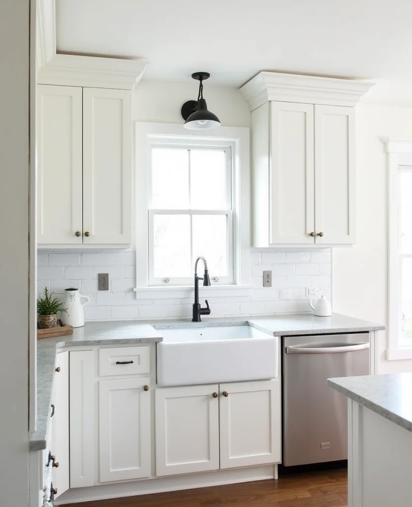 19 Modern Cottage Kitchen Designs That Blend Style and Comfort Perfectly! 2 19 Modern Cottage Kitchen Designs That Blend Style and Comfort Perfectly! - 1. Farmhouse Chic with a Modern Twist