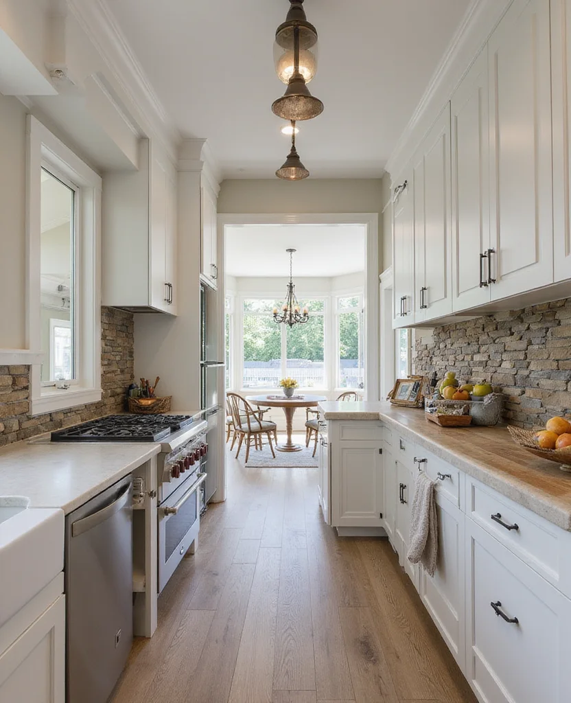 19 Modern Cottage Kitchen Designs That Blend Style and Comfort Perfectly! 5 19 Modern Cottage Kitchen Designs That Blend Style and Comfort Perfectly! - 4. Rustic Stone Accents