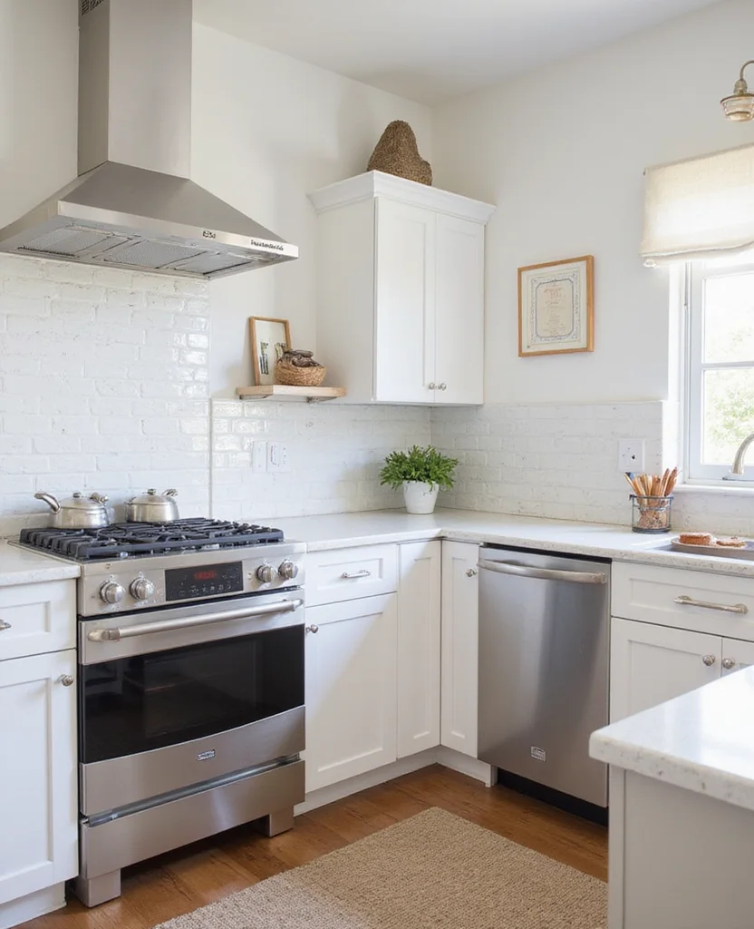 19 Modern Cottage Kitchen Designs That Blend Style and Comfort Perfectly! 8 19 Modern Cottage Kitchen Designs That Blend Style and Comfort Perfectly! - 7. Sleek Modern Appliances