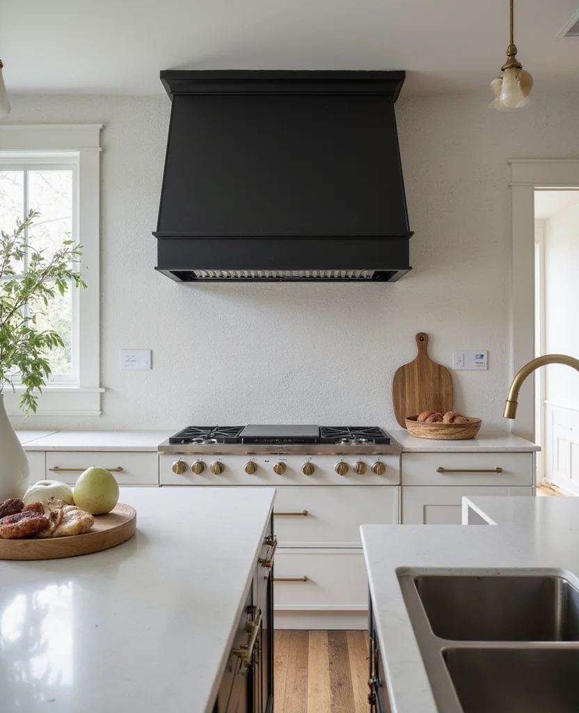 19 Moody Kitchen Ideas That'll Transform Your Home into a Cozy Haven! 81 19 Moody Kitchens Ideas That'll Transform Your Home into a Cozy Haven! - 12. Statement Range Hoods