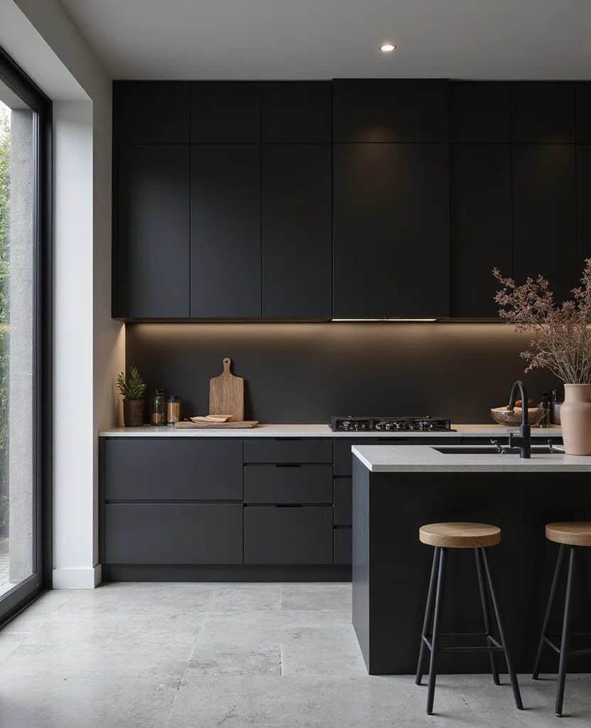 19 Moody Kitchen Ideas That'll Transform Your Home into a Cozy Haven! 118 19 Moody Kitchens Ideas That'll Transform Your Home into a Cozy Haven! - 17. Minimalistic Approach