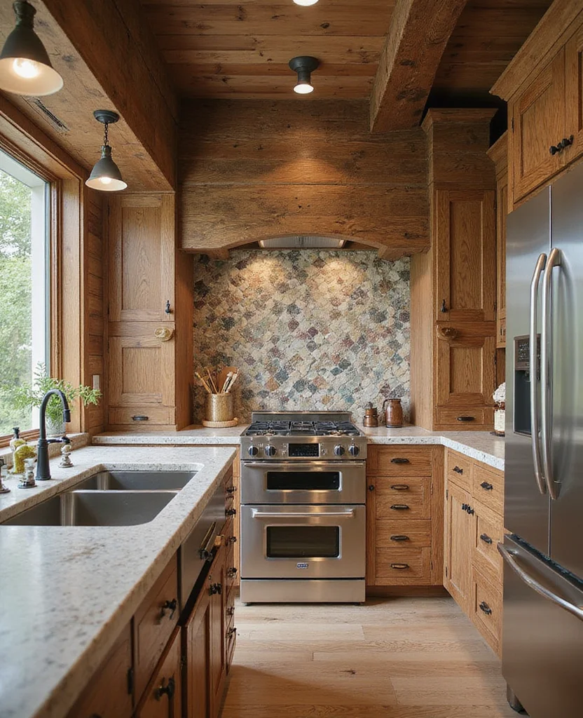 19 Mosaic Backsplash Kitchen Inspirations That Will Leave You Breathless! - 13. Nature-Inspired Mosaics