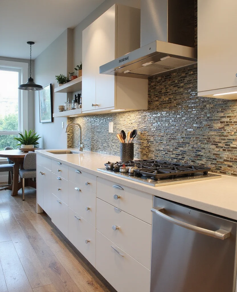 19 Mosaic Backsplash Kitchen Inspirations That Will Leave You Breathless! - 17. Mixed Media Mosaics