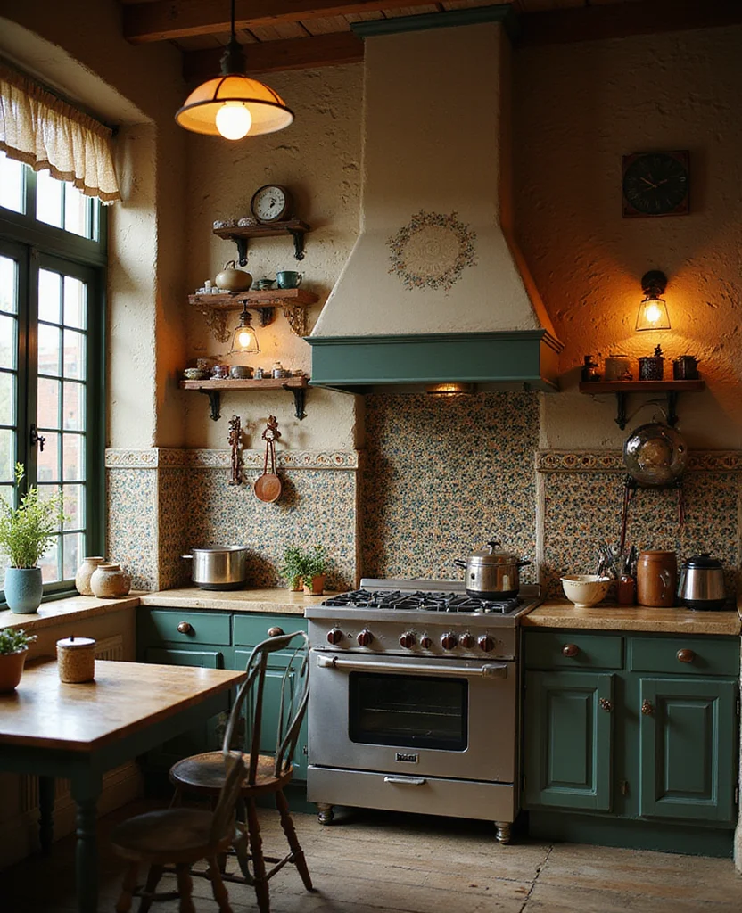 19 Mosaic Backsplash Kitchen Inspirations That Will Leave You Breathless! - 8. Vintage Mosaic Charm