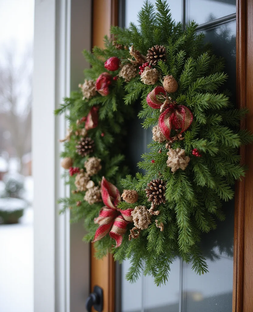 19 Old-Fashioned Christmas Decorations That Will Bring Back Magical Memories! - 12. Fresh Evergreen Wreaths