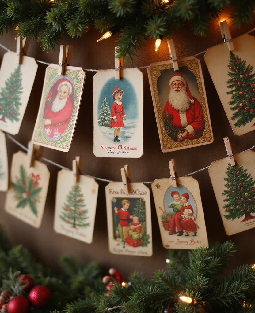 19 Old-Fashioned Christmas Decorations That Will Bring Back Magical Memories! - 3. Vintage Christmas Cards