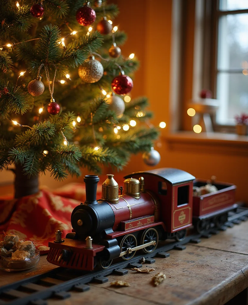19 Old-Fashioned Christmas Decorations That Will Bring Back Magical Memories! - 9. Vintage Toy Trains