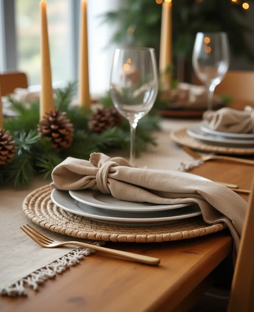 19 Scandinavian Christmas Decor Ideas for Your Living Room That'll Make You Feel All the Holiday Vibes! 88 19 Scandinavian Christmas Decor Ideas for Your Living Room That'll Make You Feel All the Holiday Vibes! - 13. Simple Holiday Table Setting