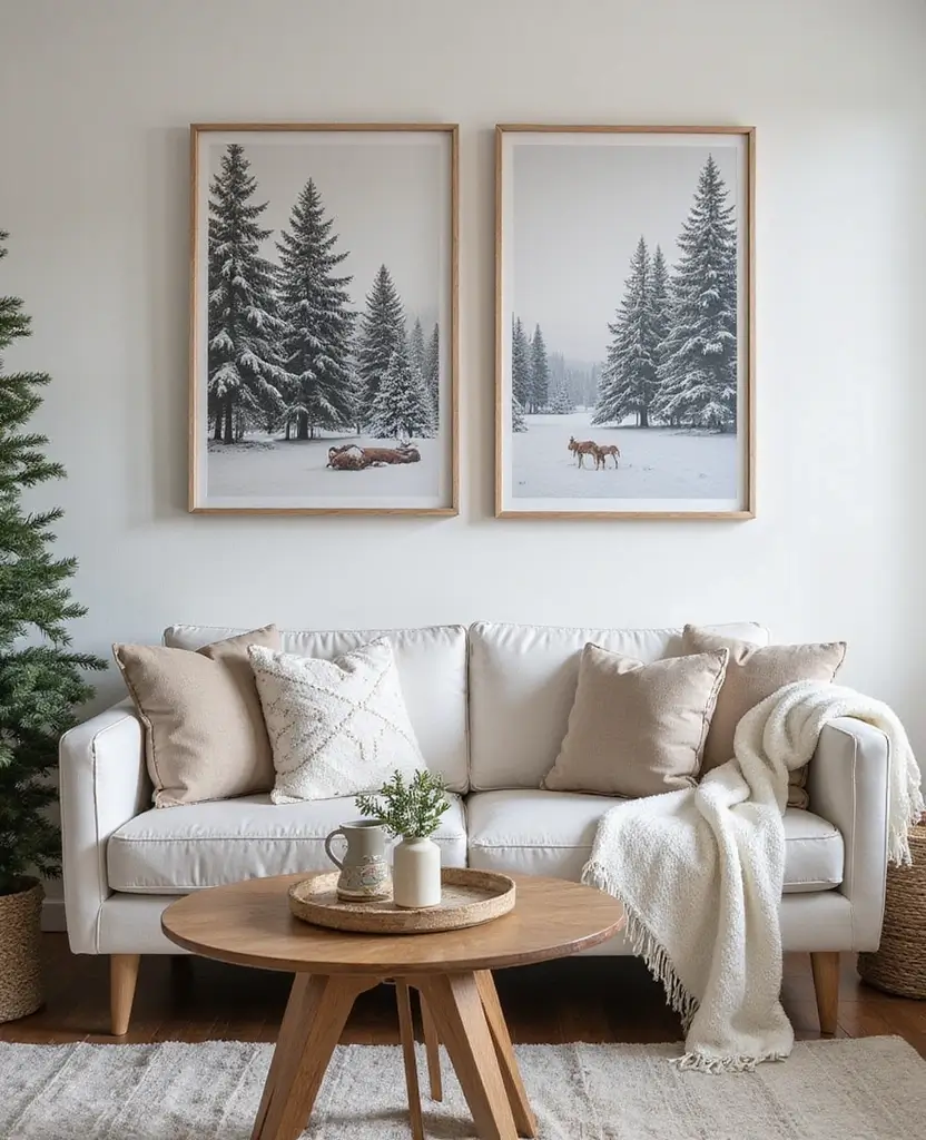19 Scandinavian Christmas Decor Ideas for Your Living Room That'll Make You Feel All the Holiday Vibes! 111 19 Scandinavian Christmas Decor Ideas for Your Living Room That'll Make You Feel All the Holiday Vibes! - 16. Scandi-Inspired Art for a Festive Touch