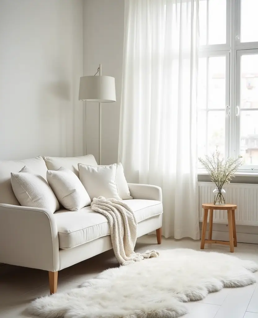 19 Scandinavian Christmas Decor Ideas for Your Living Room That'll Make You Feel All the Holiday Vibes! 37 19 Scandinavian Christmas Decor Ideas for Your Living Room That'll Make You Feel All the Holiday Vibes! - 6. Crisp White Decor for a Clean Look