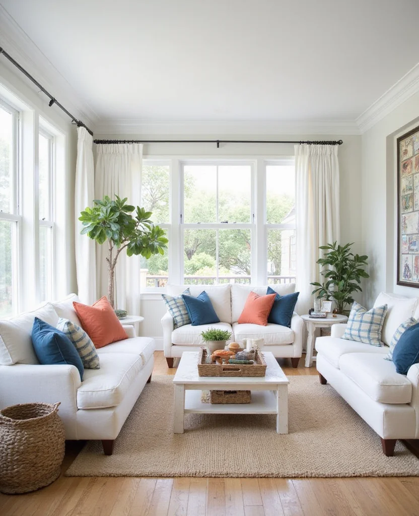 19 Stunning Cape Cod Living Room Decor Ideas You’ll Want to Steal Right Now! 95 19 Stunning Cape Cod Living Room Decor Ideas You’ll Want to Steal Right Now! - 14. Classic White Furniture