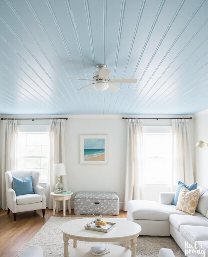 19 Stunning Cape Cod Living Room Decor Ideas You’ll Want to Steal Right Now! 125 19 Stunning Cape Cod Living Room Decor Ideas You’ll Want to Steal Right Now! - 18. Unique Ceiling Treatments