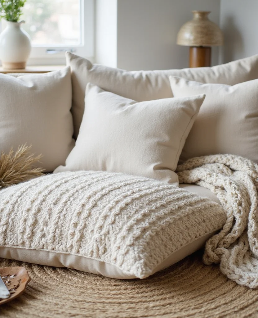 19 Stunning Cape Cod Living Room Decor Ideas You’ll Want to Steal Right Now! 16 19 Stunning Cape Cod Living Room Decor Ideas You’ll Want to Steal Right Now! - 3. Textured Fabrics