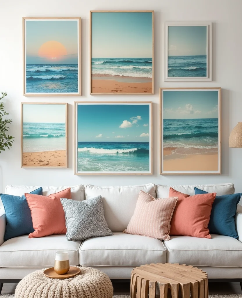 19 Stunning Cape Cod Living Room Decor Ideas You’ll Want to Steal Right Now! 30 19 Stunning Cape Cod Living Room Decor Ideas You’ll Want to Steal Right Now! - 5. Beach-Inspired Wall Art