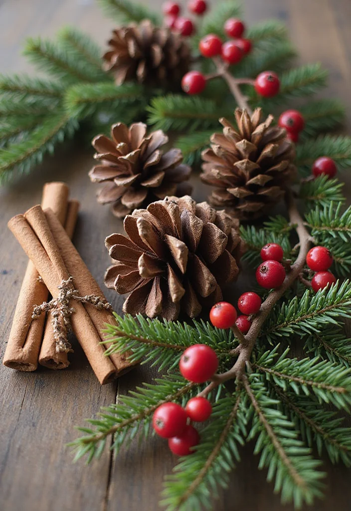 19 Stunning Christmas Garland Ideas That Will Transform Your Home This Holiday Season! - 1. Rustic Pinecone and Berry Garland