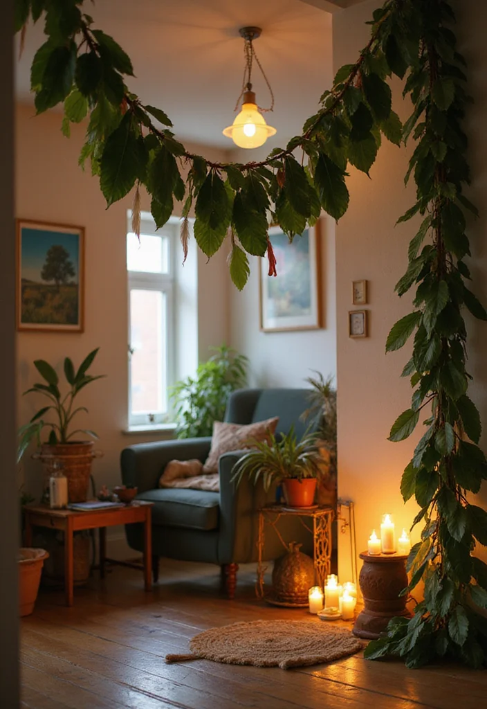 19 Stunning Christmas Garland Ideas That Will Transform Your Home This Holiday Season! - 11. Bohemian Leaf and Feather Garland