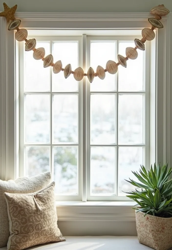 19 Stunning Christmas Garland Ideas That Will Transform Your Home This Holiday Season! - 14. Coastal-Inspired Seashell Garland