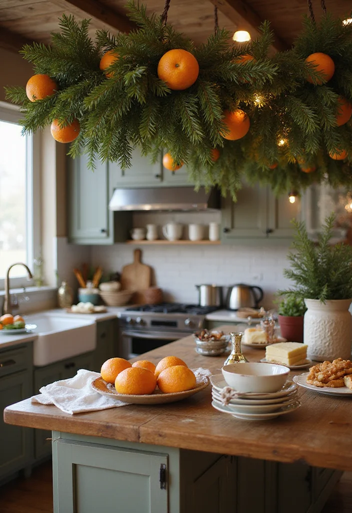 19 Stunning Christmas Garland Ideas That Will Transform Your Home This Holiday Season! - 7. Natural Pine and Citrus Garland