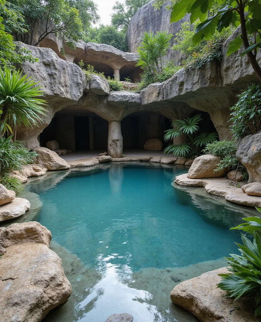 19 Stunning Lagoon Pool Backyard Ideas That'll Transform Your Yard into a Tropical Paradise! - 3. Natural Rock Surrounds