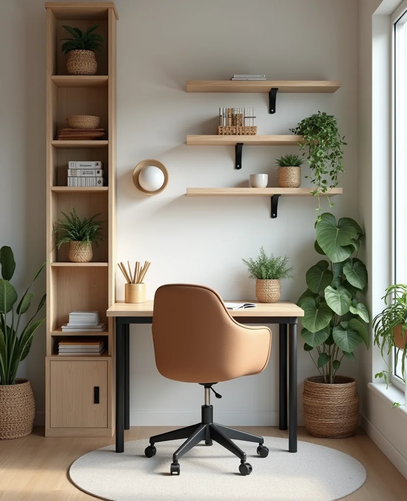 19 Stunning Living Room Alcove Ideas That'll Transform Your Space into a Cozy Retreat! 67 19 Stunning Living Room Alcove Ideas That'll Transform Your Space into a Cozy Retreat! - 10. The Office Alcove