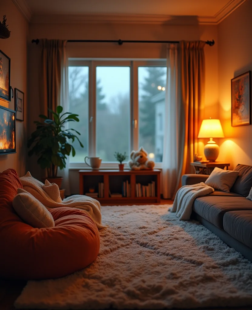 19 Stunning Living Room Alcove Ideas That'll Transform Your Space into a Cozy Retreat! 74 19 Stunning Living Room Alcove Ideas That'll Transform Your Space into a Cozy Retreat! - 11. The Family Movie Alcove