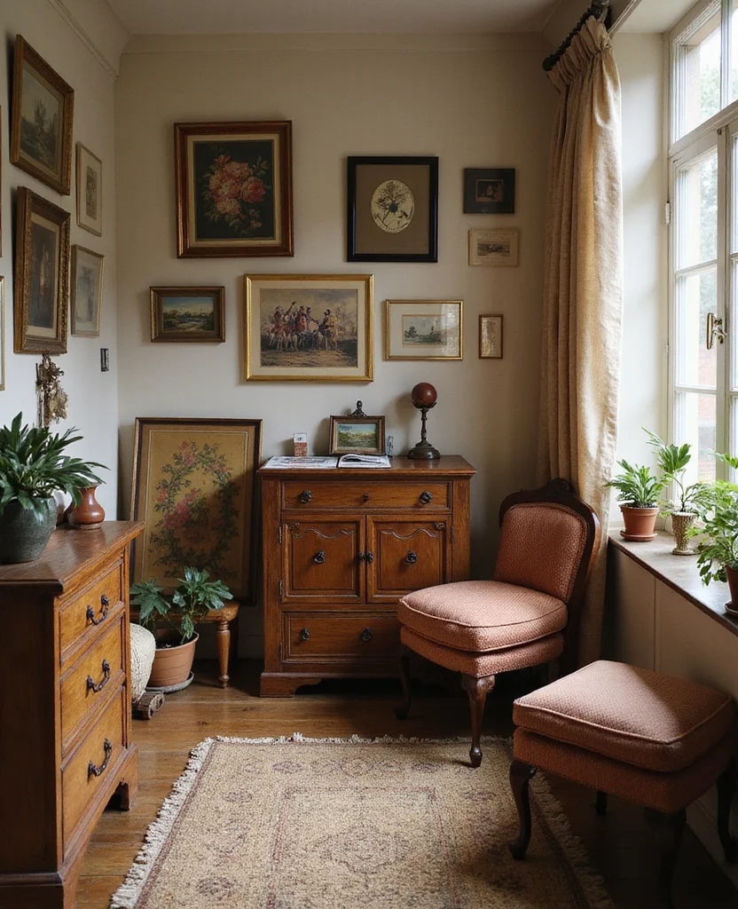 19 Stunning Living Room Alcove Ideas That'll Transform Your Space into a Cozy Retreat! 95 19 Stunning Living Room Alcove Ideas That'll Transform Your Space into a Cozy Retreat! - 14. The Vintage Alcove