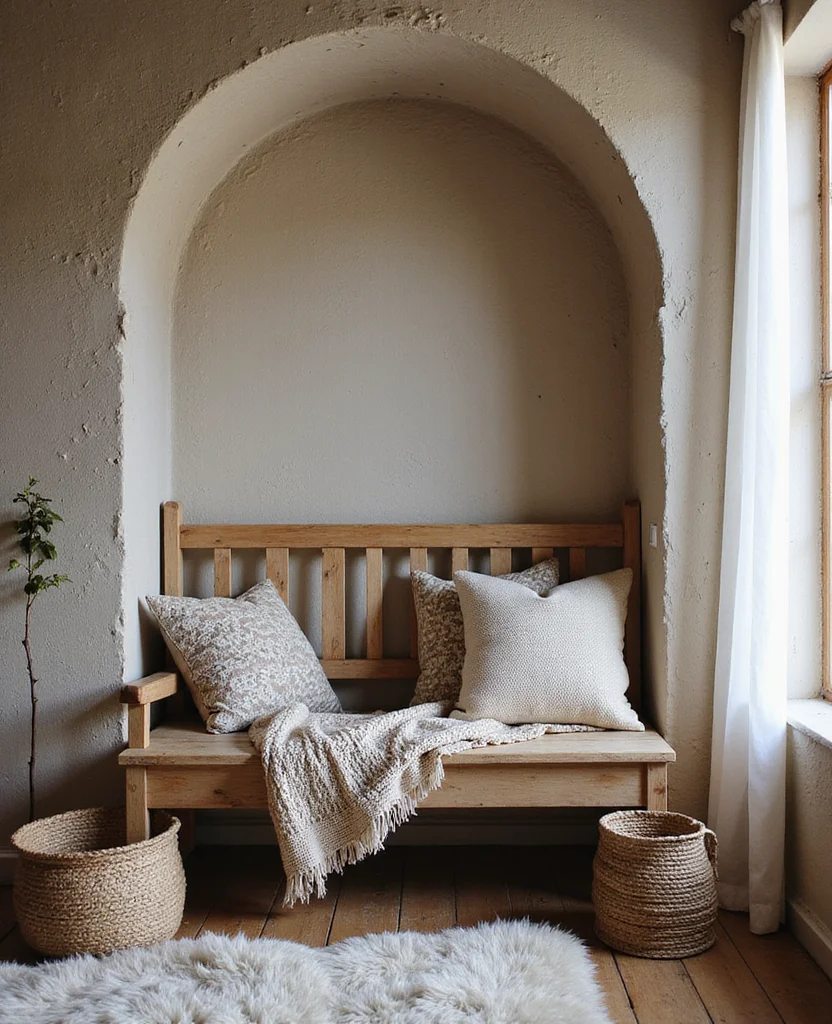 19 Stunning Living Room Alcove Ideas That'll Transform Your Space into a Cozy Retreat! 111 19 Stunning Living Room Alcove Ideas That'll Transform Your Space into a Cozy Retreat! - 16. The Textured Alcove