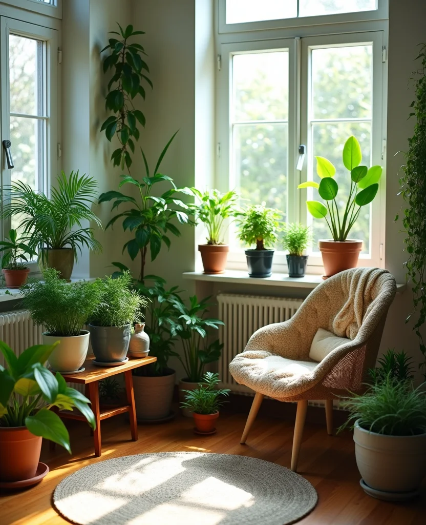 19 Stunning Living Room Alcove Ideas That'll Transform Your Space into a Cozy Retreat! 9 19 Stunning Living Room Alcove Ideas That'll Transform Your Space into a Cozy Retreat! - 2. The Plant Lover’s Alcove