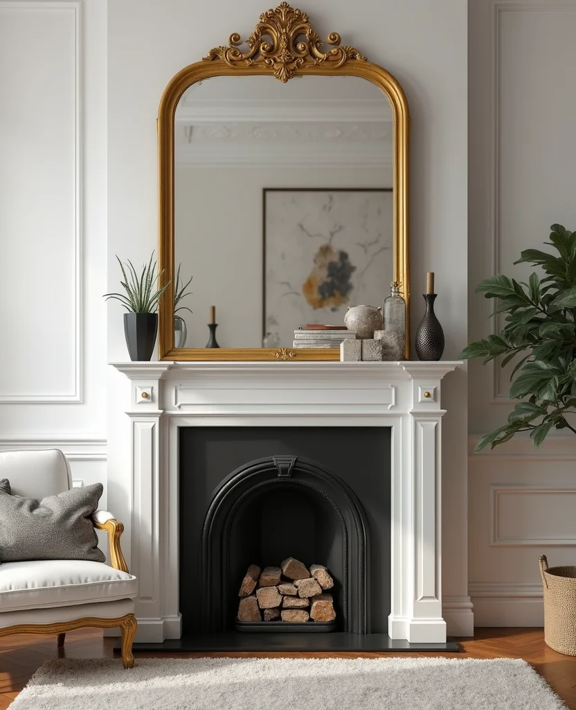19 Stunning Living Room Mirror Decoration Ideas That Will Transform Your Space! 2 19 Stunning Living Room Mirror Decoration Ideas That Will Transform Your Space! - 1. Oversized Elegance
