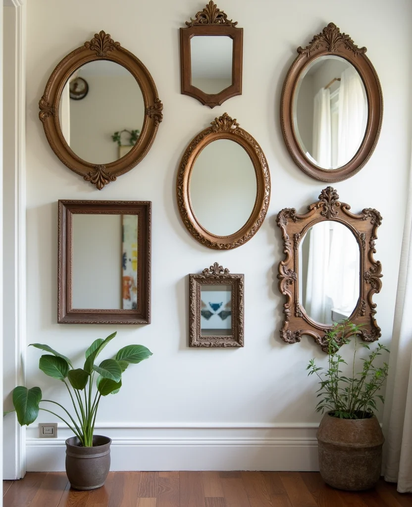 19 Stunning Living Room Mirror Decoration Ideas That Will Transform Your Space! 9 19 Stunning Living Room Mirror Decoration Ideas That Will Transform Your Space! - 2. Vintage Glam