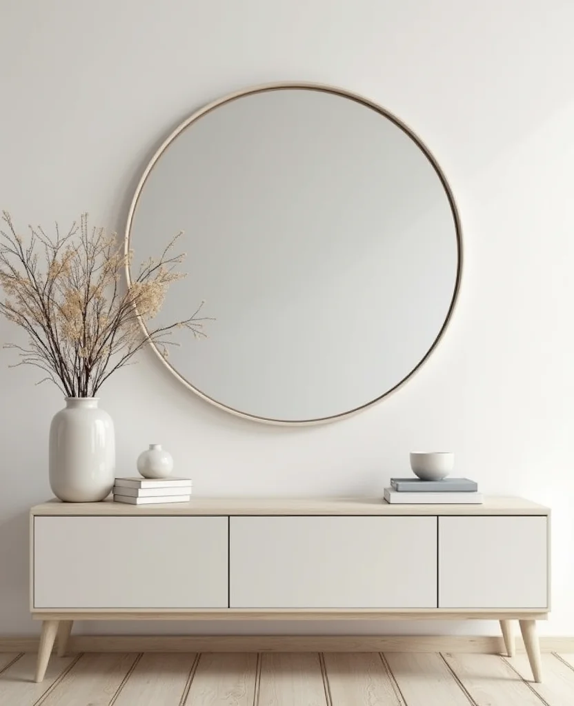 19 Stunning Living Room Mirror Decoration Ideas That Will Transform Your Space! 23 19 Stunning Living Room Mirror Decoration Ideas That Will Transform Your Space! - 4. Minimalist Chic