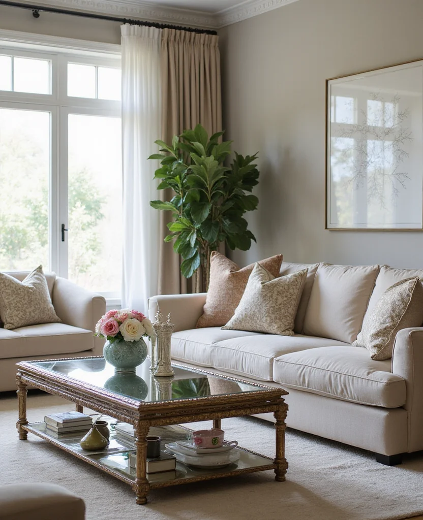 19 Stunning Living Room Mirror Decoration Ideas That Will Transform Your Space! 30 19 Stunning Living Room Mirror Decoration Ideas That Will Transform Your Space! - 5. Mirrored Furniture