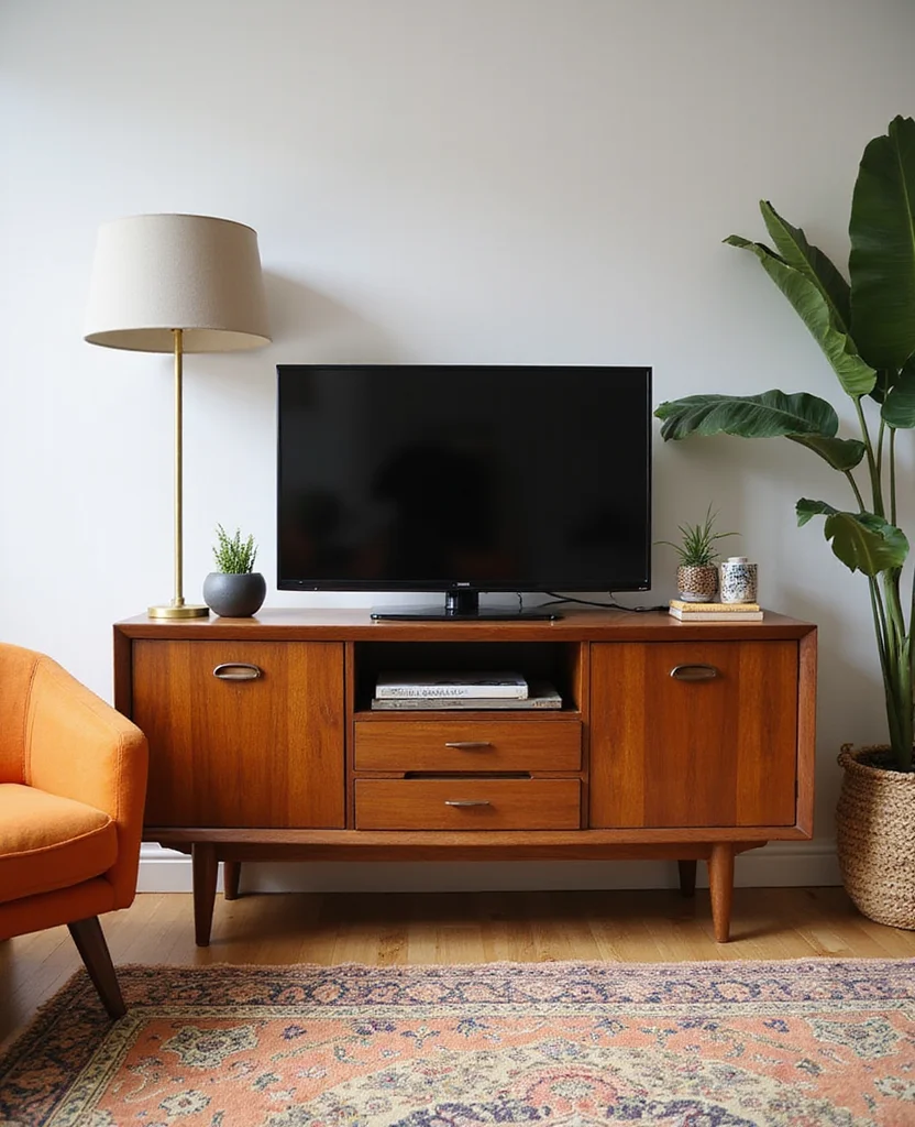 19 Stunning TV Cabinets for Your Living Room Makeover (You Won't Believe #7!) - 1. Mid-Century Modern Marvel