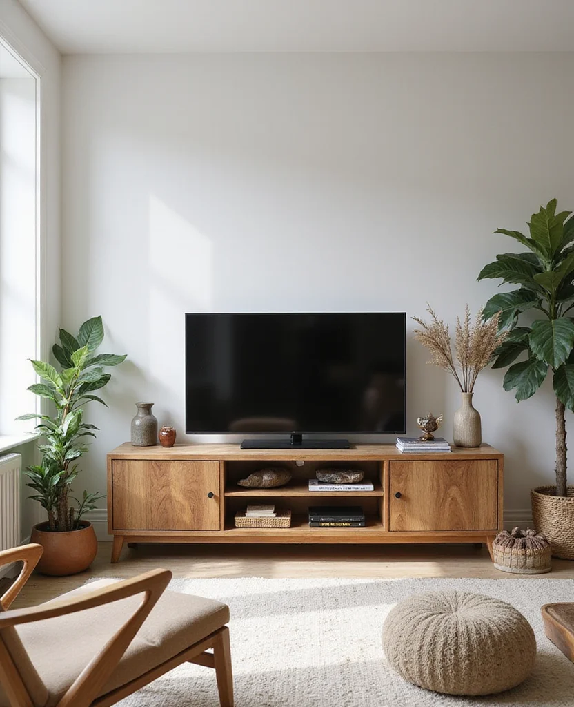 19 Stunning TV Cabinets for Your Living Room Makeover (You Won't Believe #7!) - 11. Nature-Inspired Designs
