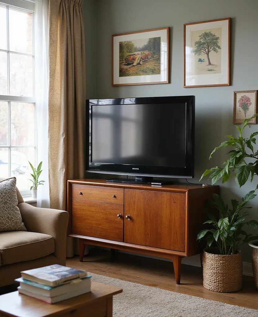 19 Stunning TV Cabinets for Your Living Room Makeover (You Won't Believe #7!) - 12. Vintage Finds