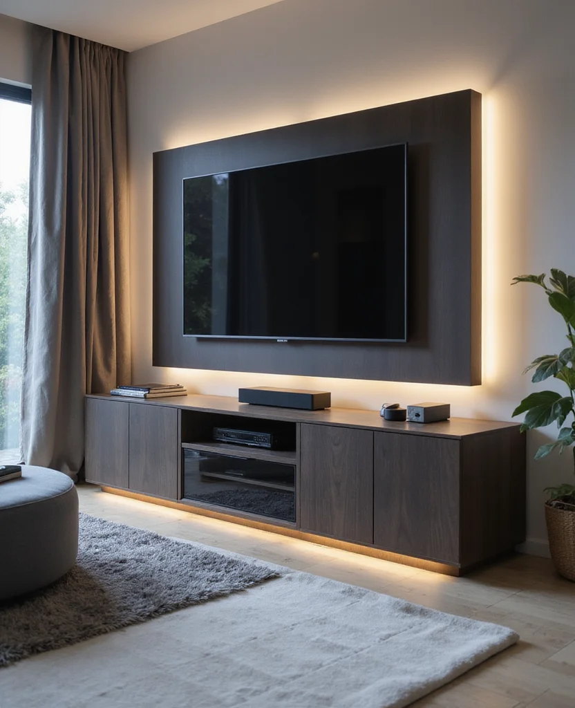 19 Stunning TV Cabinets for Your Living Room Makeover (You Won't Believe #7!) - 17. High-Tech TV Cabinets