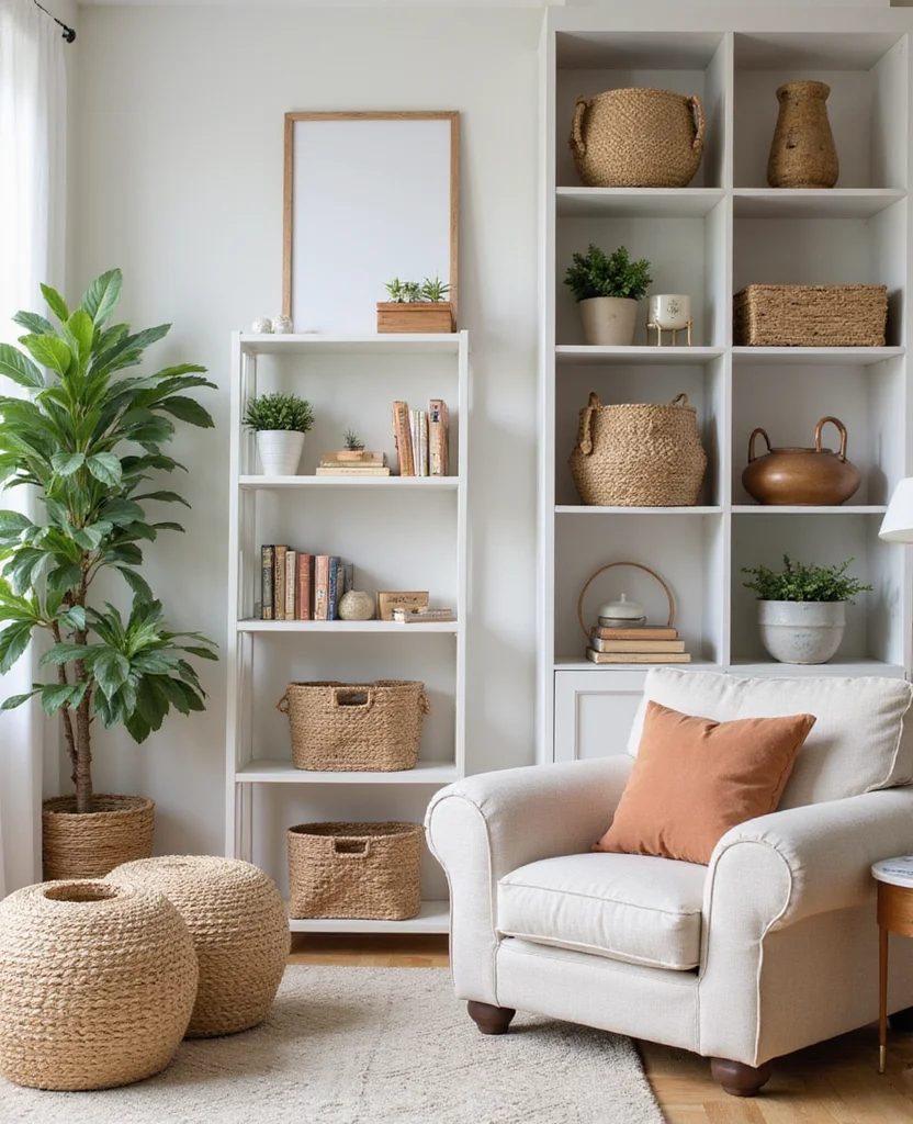 19 Trendy Modern Rustic Living Room Ideas That Are Totally In Right Now! - 14. Functional Decor