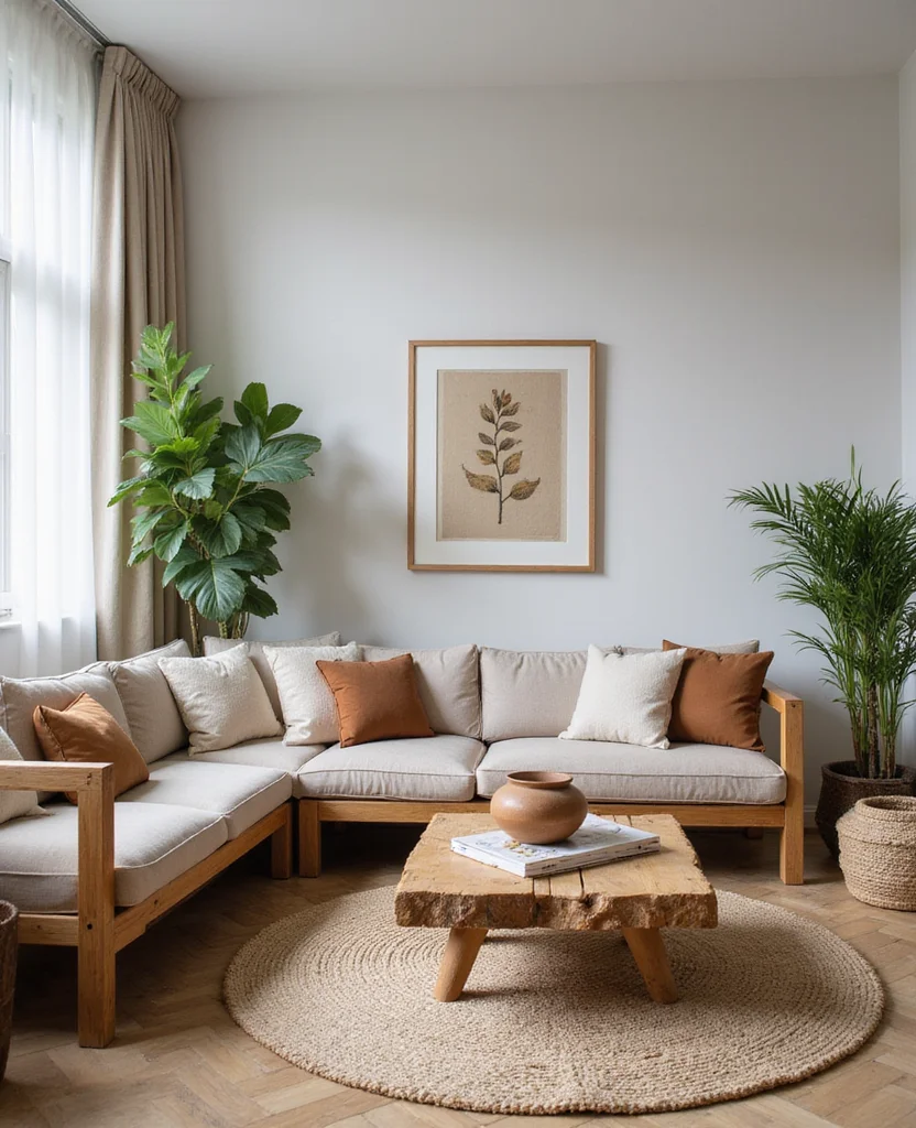 19 Trendy Modern Rustic Living Room Ideas That Are Totally In Right Now! - 18. Sustainable Decor