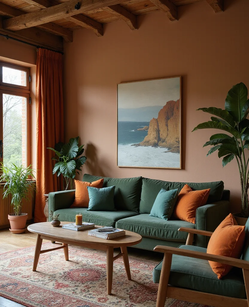 19 Trendy Modern Rustic Living Room Ideas That Are Totally In Right Now! - 9. Earthy Accent Colors