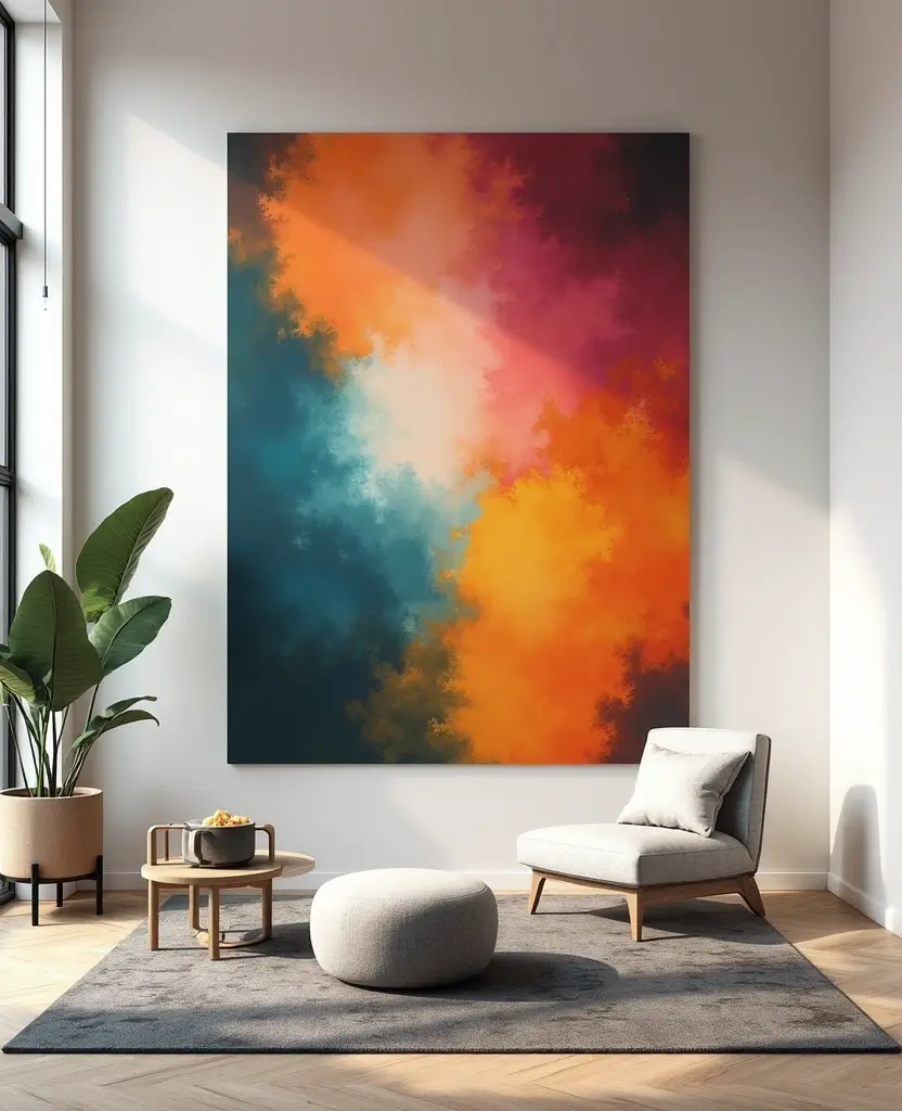 19 Trendy New Year Wall Decor Ideas for Gen Z That'll Transform Your Space! 28 19 Trendy New Year Wall Decor Ideas for Gen Z That'll Transform Your Space! - 5. Oversized Art Pieces