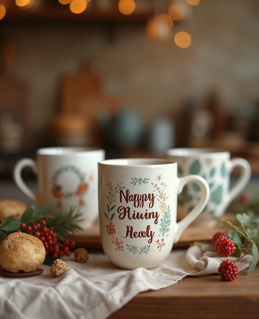 19 Unique DIY Christmas Gifts Under $10 That Will Wow Your Friends! - 1. Personalized Mugs
