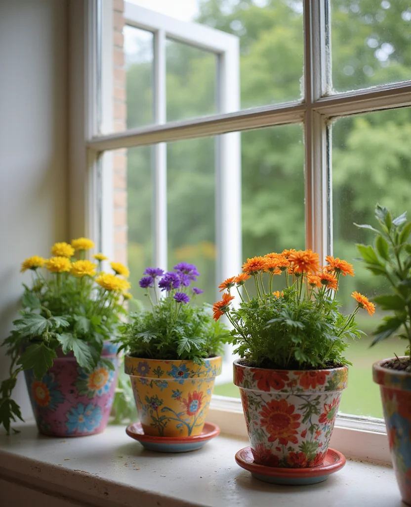 19 Unique DIY Christmas Gifts Under $10 That Will Wow Your Friends! - 13. Painted Flower Pots