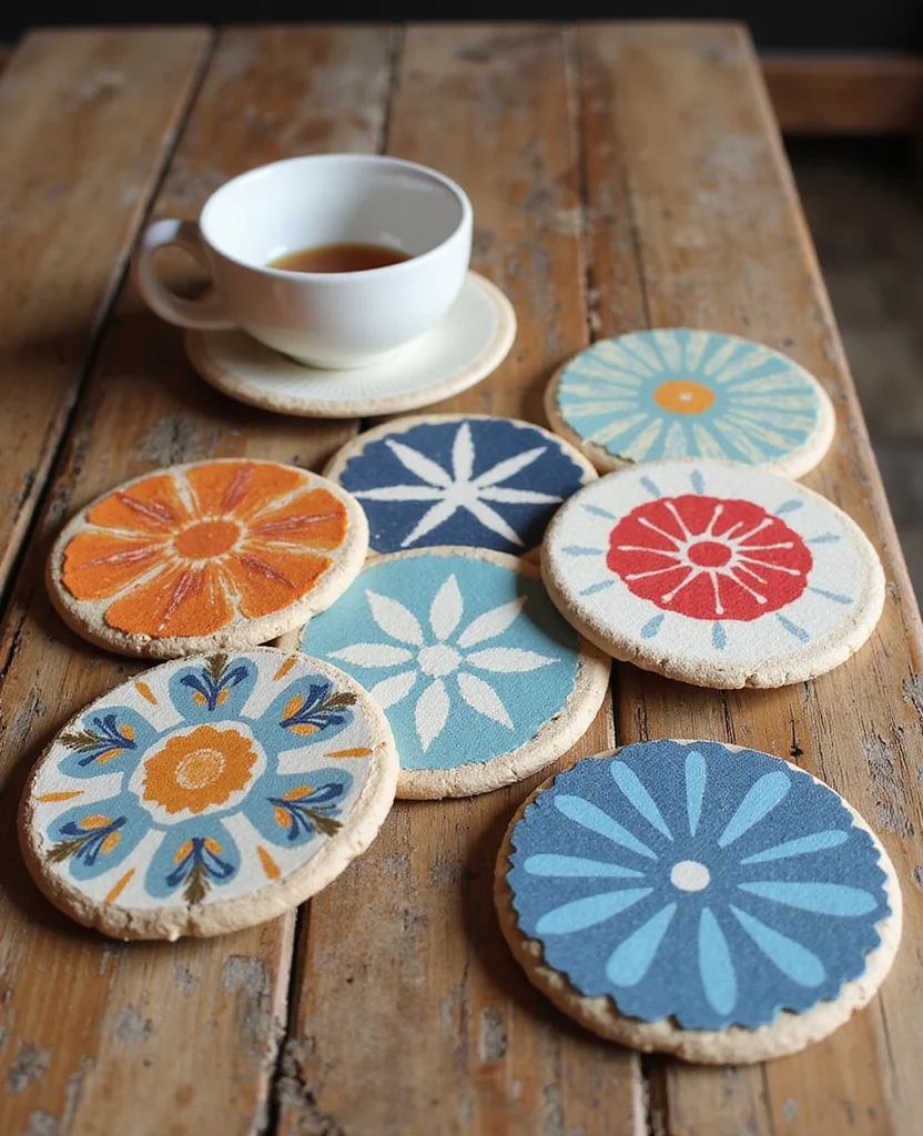 19 Unique DIY Christmas Gifts Under $10 That Will Wow Your Friends! - 15. DIY Coasters