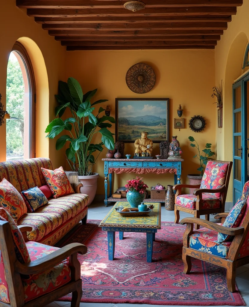 19 Vibrant Interiors: Mexican Living Room Designs That Will Inspire Your Next Makeover! 74 19 Vibrant Interiors: Mexican Living Room Designs That Will Inspire Your Next Makeover! - 11. Furniture with a Twist