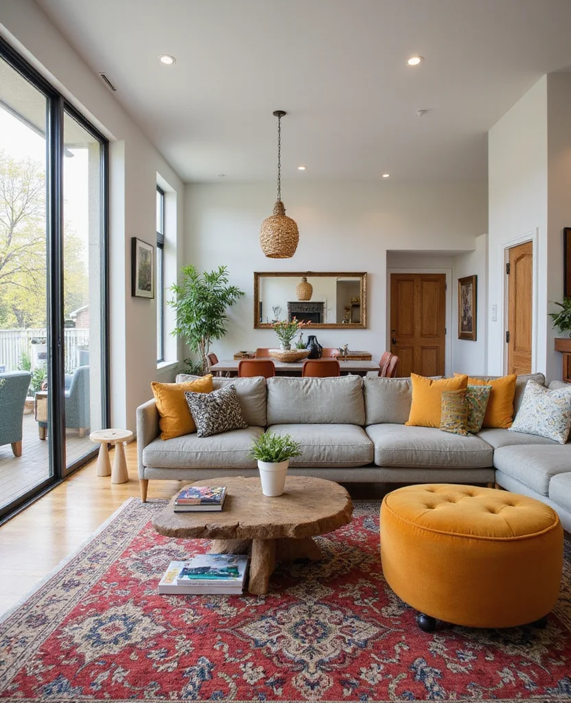 19 Vibrant Interiors: Mexican Living Room Designs That Will Inspire Your Next Makeover! 95 19 Vibrant Interiors: Mexican Living Room Designs That Will Inspire Your Next Makeover! - 14. Open Layouts for a Lively Flow