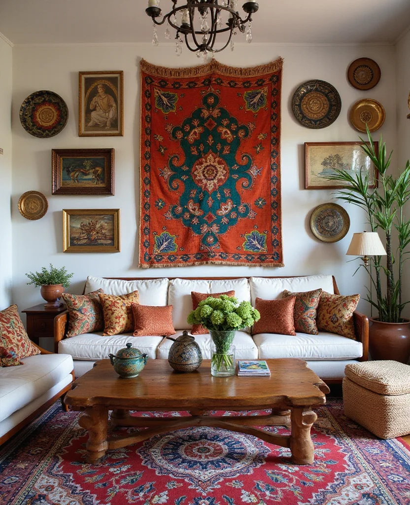 19 Vibrant Interiors: Mexican Living Room Designs That Will Inspire Your Next Makeover! 44 19 Vibrant Interiors: Mexican Living Room Designs That Will Inspire Your Next Makeover! - 7. Cultural Heritage Through Art