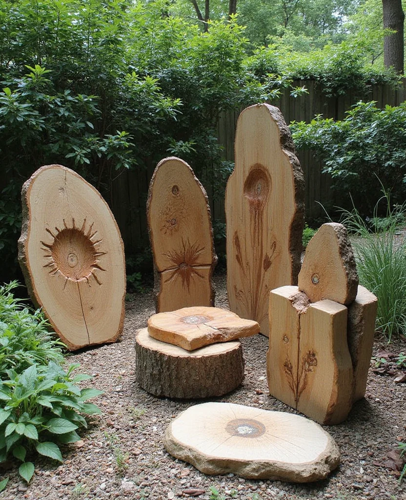 Create Your Zen: 19 Hippie Backyard Ideas for the Ultimate Chill Zone! - 12. Nature-Inspired Art